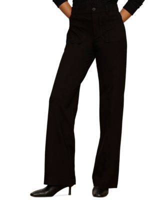 Sanctuary Petite Marine Straight-Leg Ponte Pants