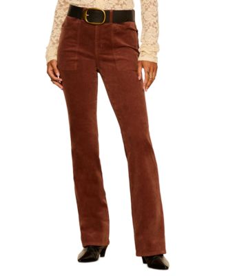 Sanctuary Petite Play Date High-Waist Bootcut Corduroy Pants