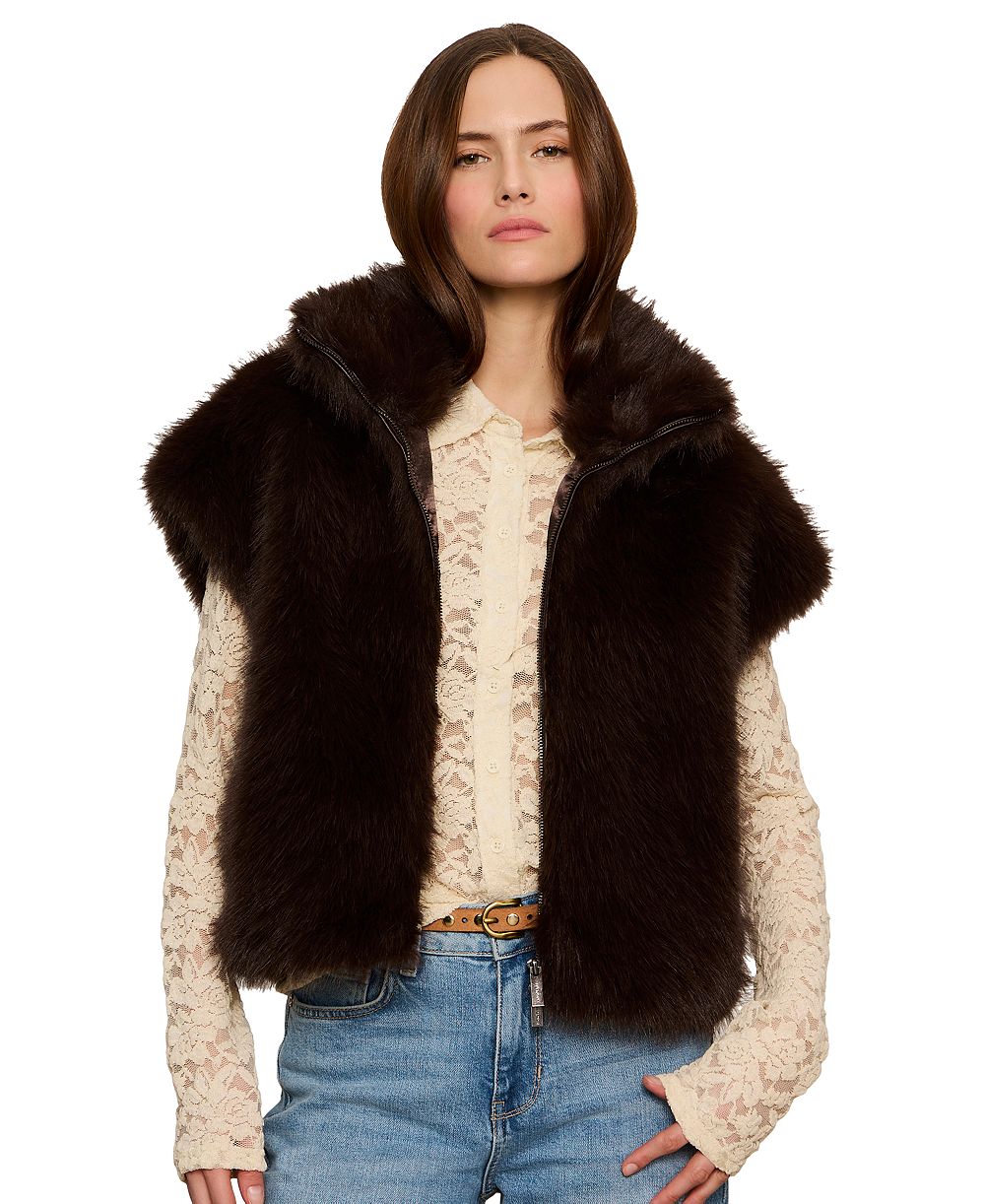 Sanctuary Petite Long-Sleeve Vest Jacket