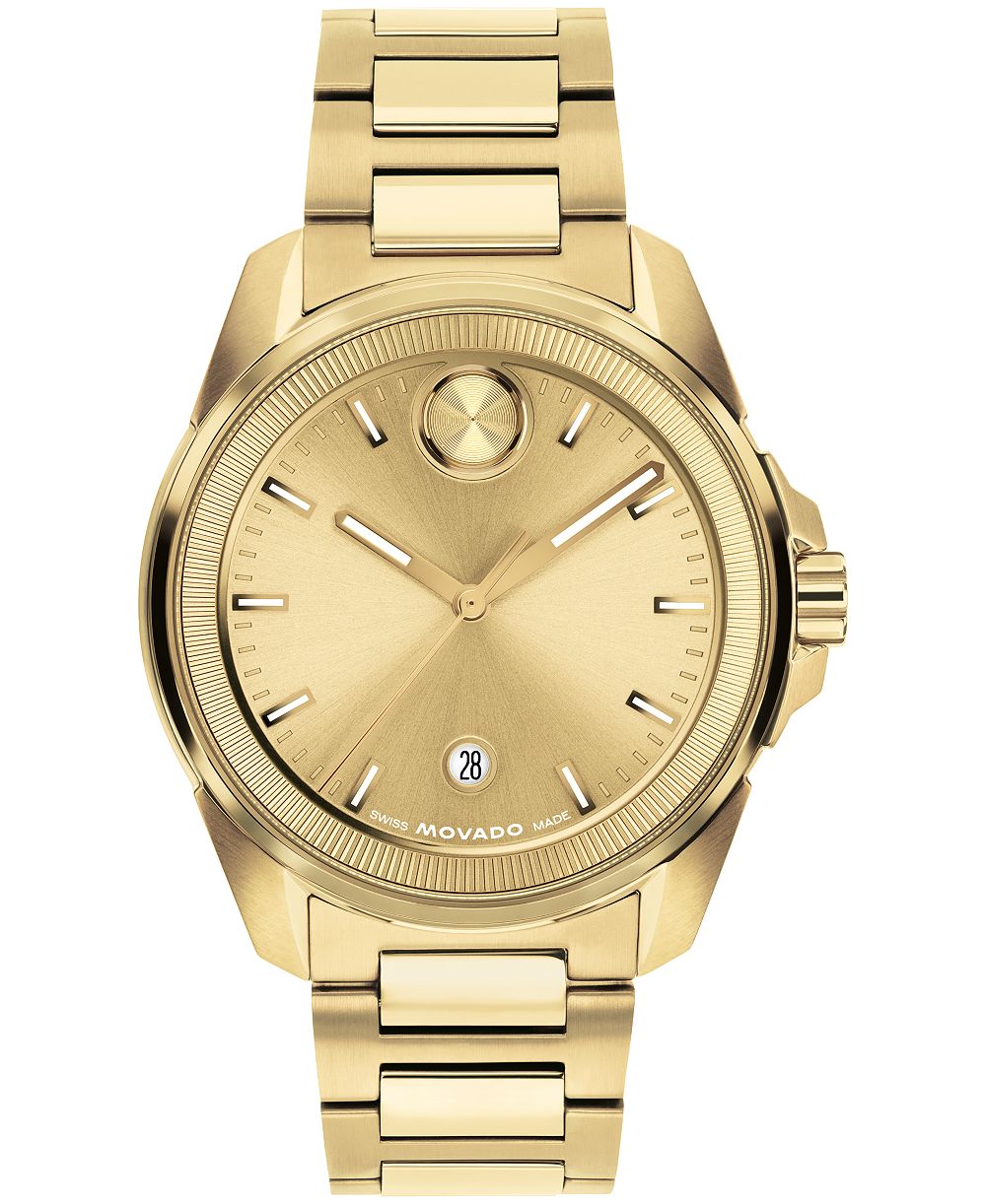 Мужские золотые часы Movado Bold Verso из нержавеющей стали 42 мм