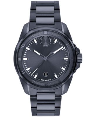 Часы Movado мужские Bold Verso S, швейцарский кварц, сталь, синий циферблат, 34 мм
