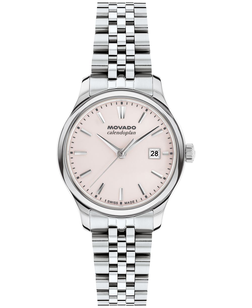 Женские часы Movado Calendoplan Swiss Quartz Stainless Steel 27mm