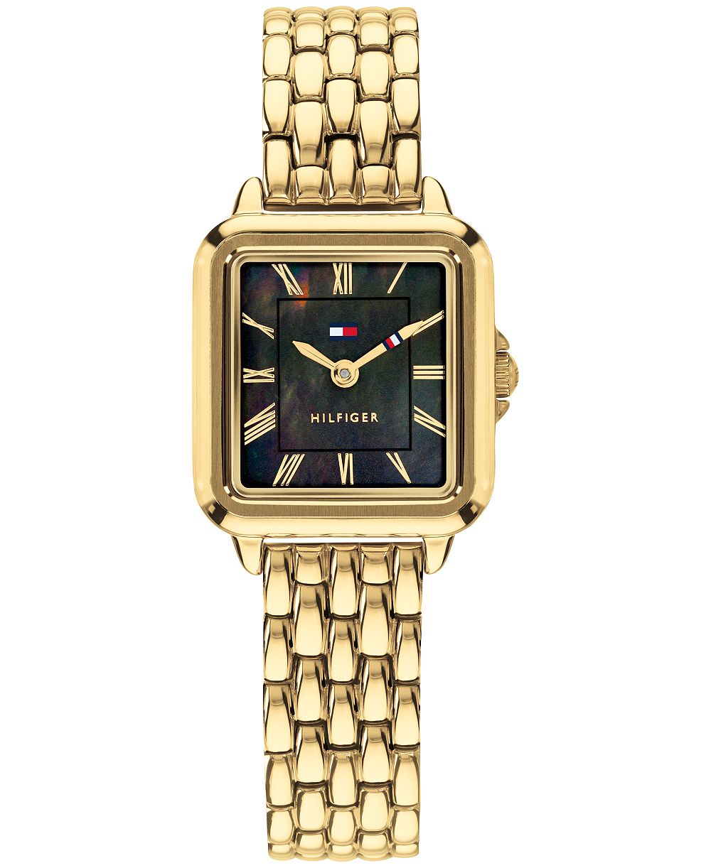 Tommy Hilfiger Women's Quartz Gold-Tone Stainless Steel Bracelet Watch 22.5mm