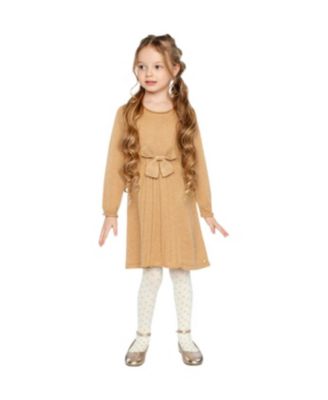 Deux par Deux вязаное платье Toddler Girls 2T - 5T, цвет Cinnamon