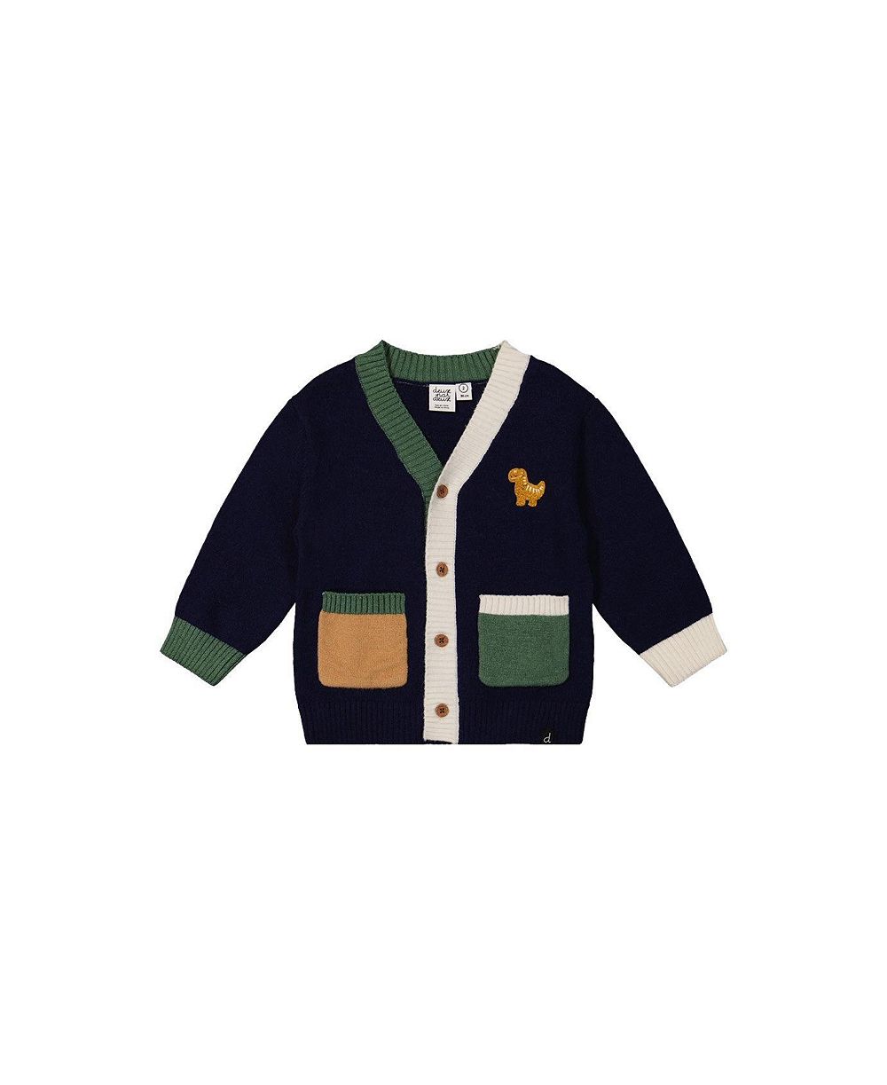 Детский кардиган Deux par Deux Big Boys 6-8 Years Knit с Dino