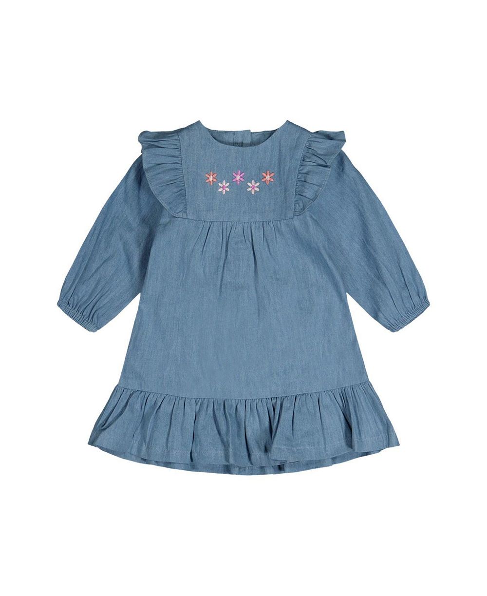 Deux par Deux Детское платье из шамбре для девочек (3M-24M)