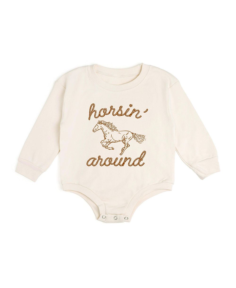 Sweet Wink детский комбинезон Horsin Around Western с длинным рукавом для мальчиков (0M-18M)