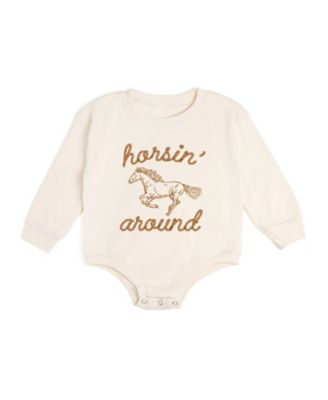 Sweet Wink детский комбинезон Horsin Around Western с длинным рукавом для мальчиков (0M-18M)