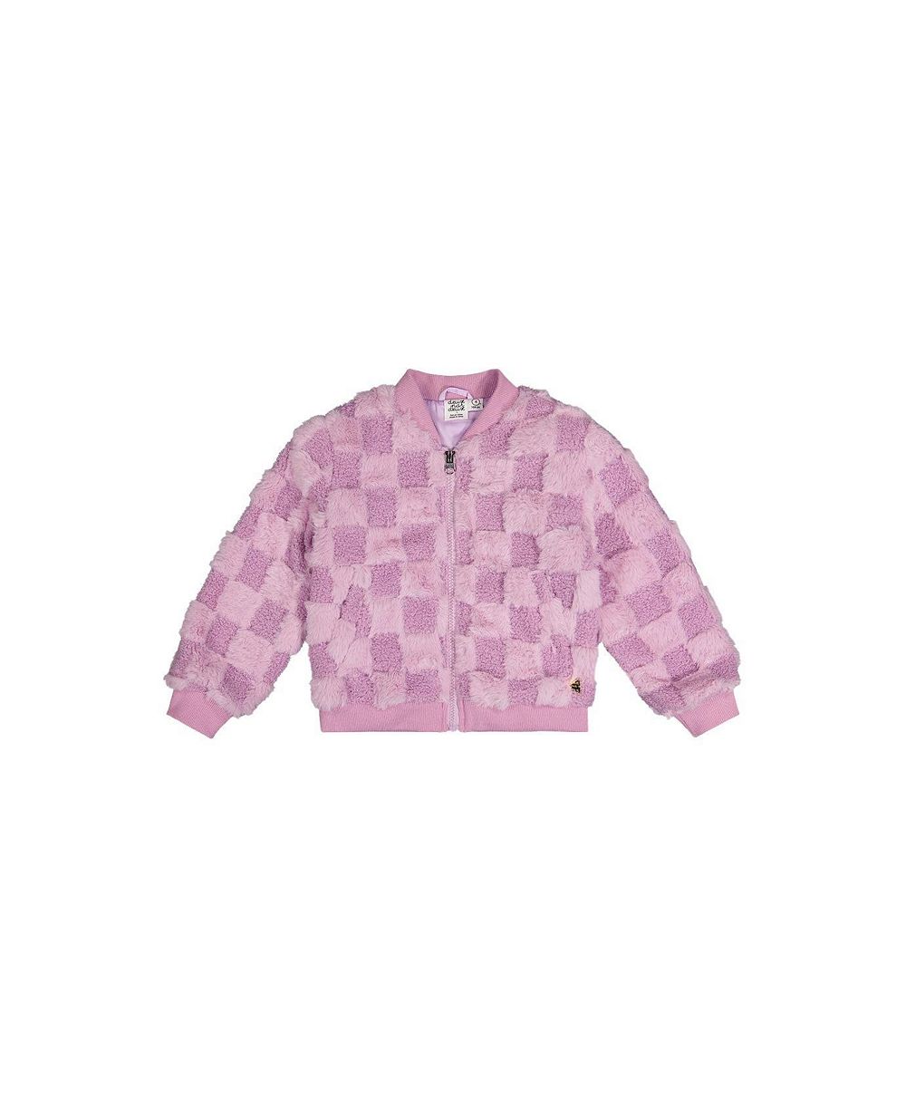Куртка-бомбер Deux par Deux Little and Big Girl's (6-12) Faux Fur Jacquard