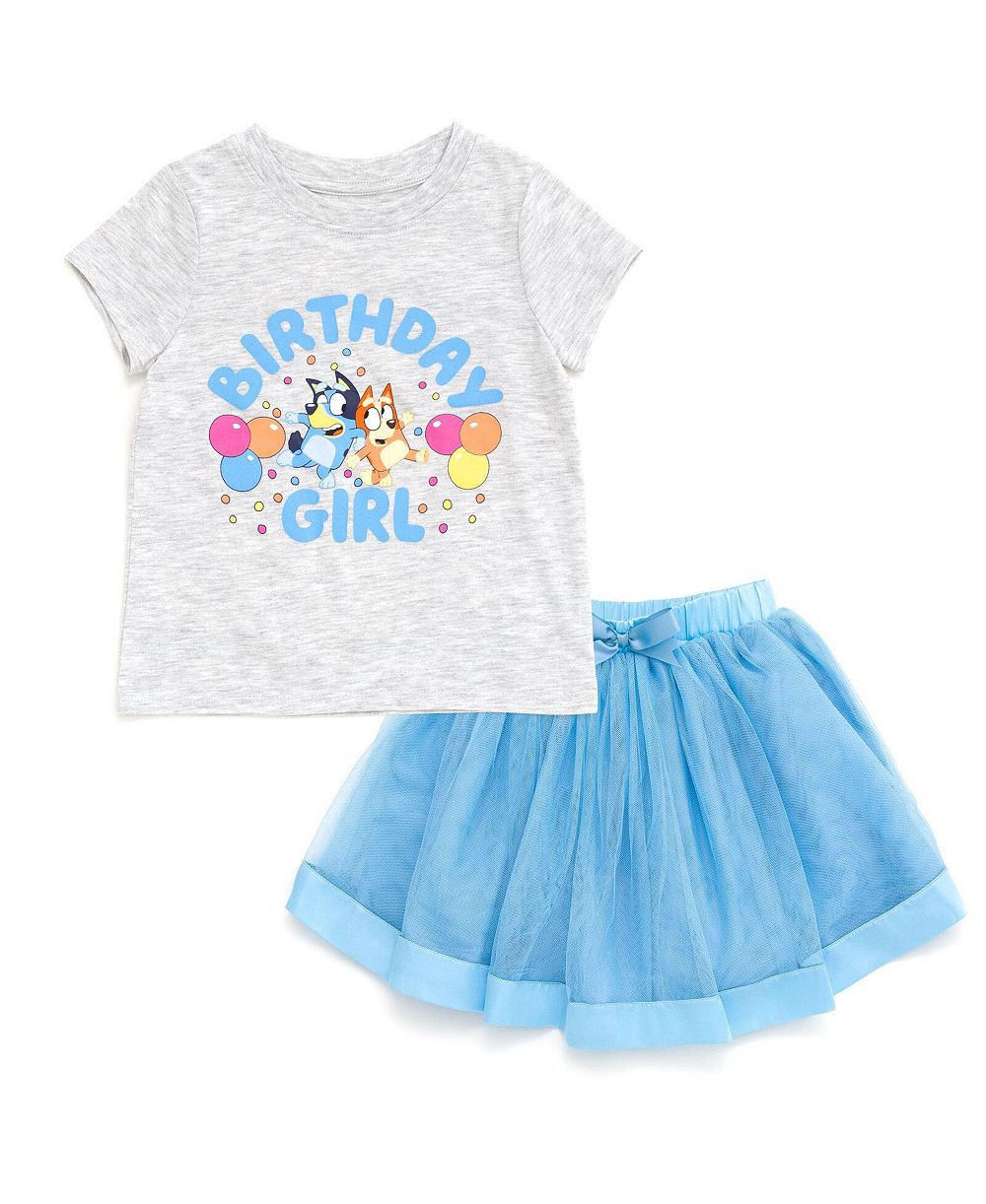 Детский комплект Bluey 2-Piece T-Shirt and Skirt Set (2T-5T)