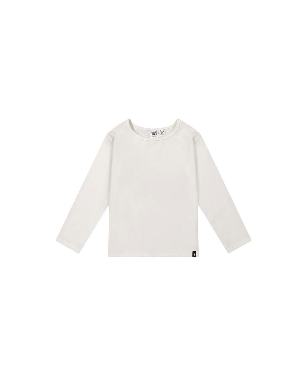 Deux par Deux топ для девочек (2T-5T) Brushed Rib Crew Neck