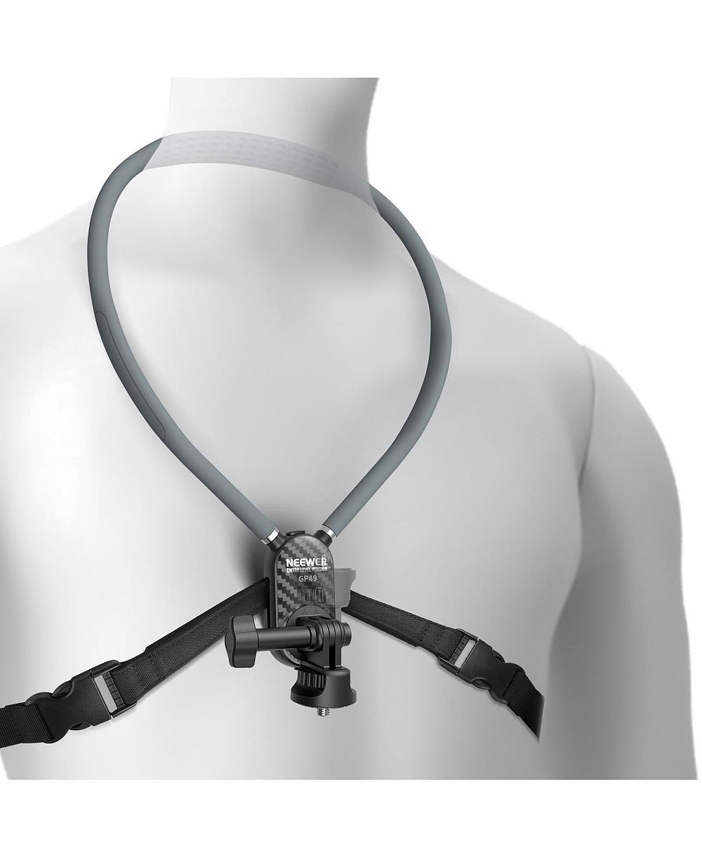 Neewer Neck Mount Compatible with GoPro DJI Insta360 Action Cameras, GP49