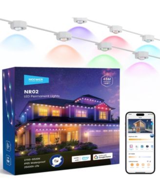 Neewer 144ft Permanent Outdoor Lights for House Decor, NR02