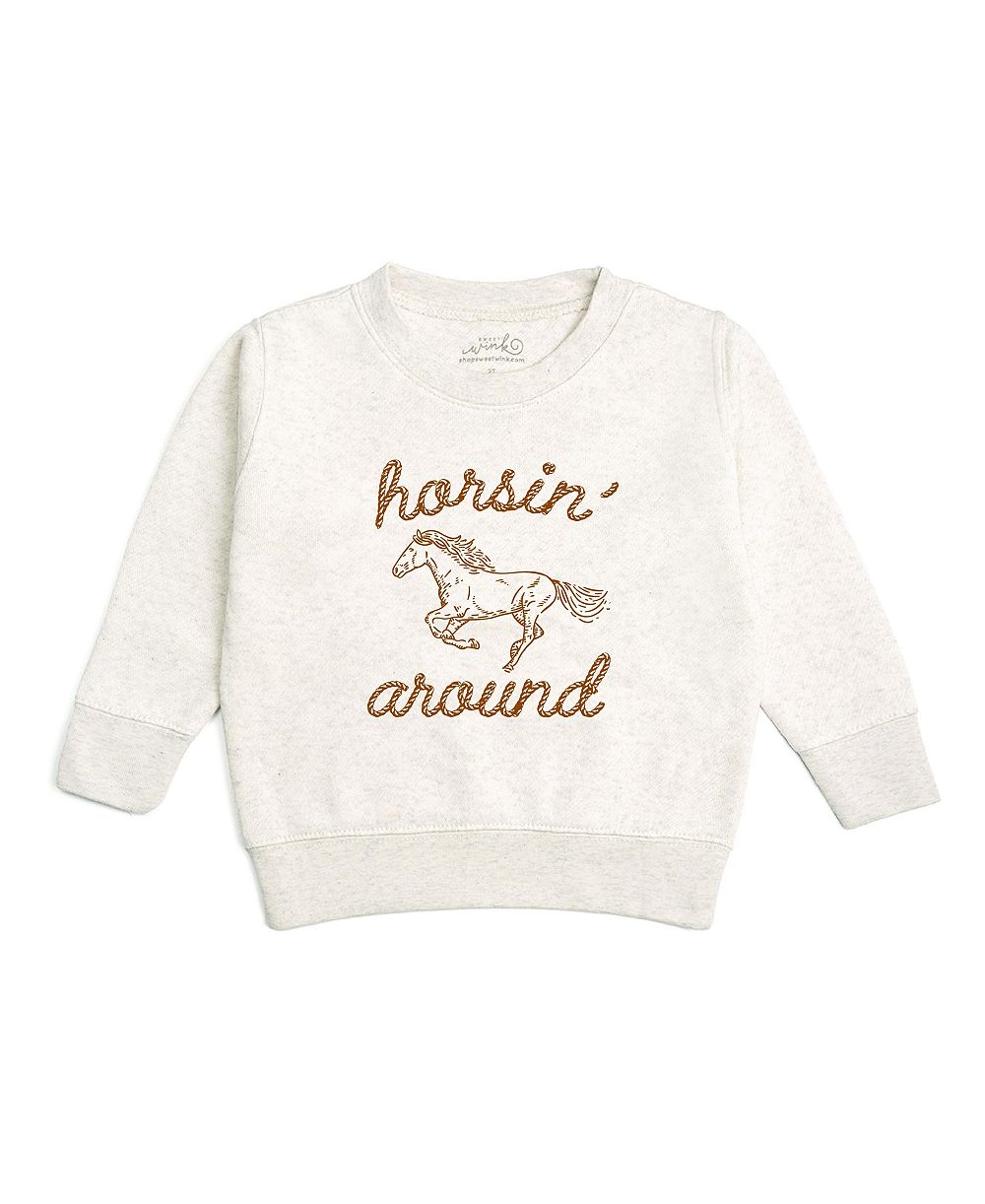 Детское свитшот Sweet Wink Horsin' Around Western, для мальчиков 5-8 лет
