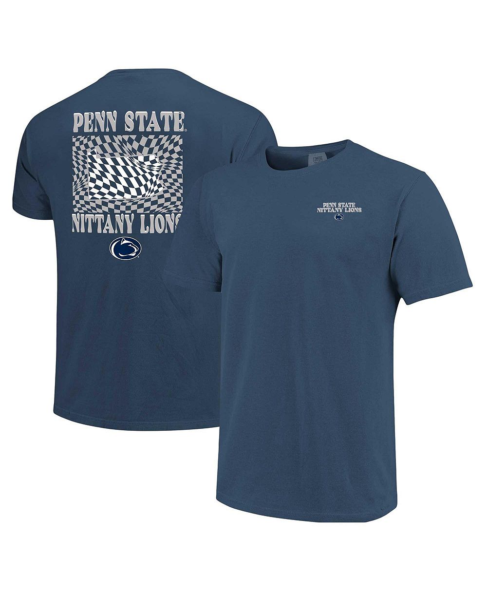 Женская клетчатая футболка с маскотом Penn State Nittany Lions от Image One в темно-синем цвете
