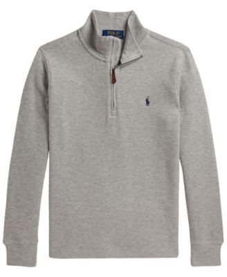 Polo Ralph Lauren Boys' 8-20 Estate Rib Quarter-Zip Sweater