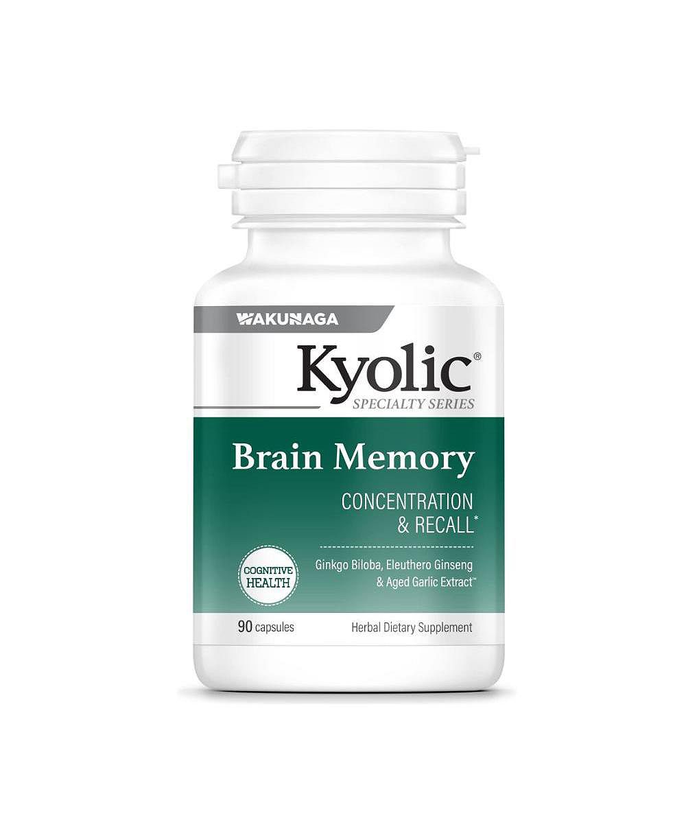 Kyolic Specialty Series Brain Memory для концентрации и памяти, 90 капсул