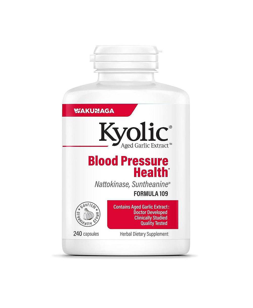 Kyolic Aged Garlic Extract Formula 109, Blood Pressure Health, 240 Capsules