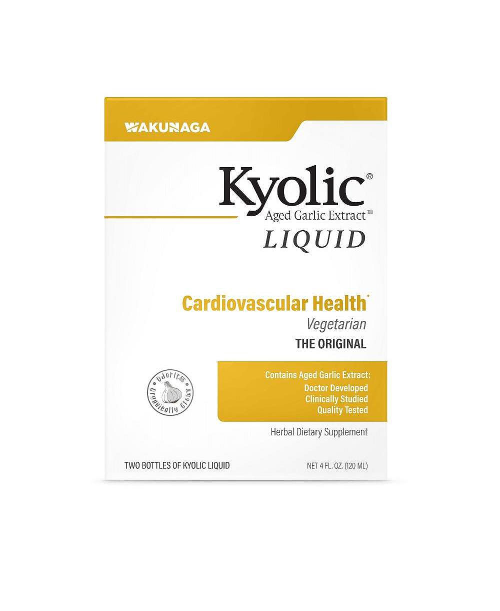 Экстракт чеснока Kyolic Aged Garlic Extract Cardiovascular Health, Liquid 2 Ounce bottles (120 ml)