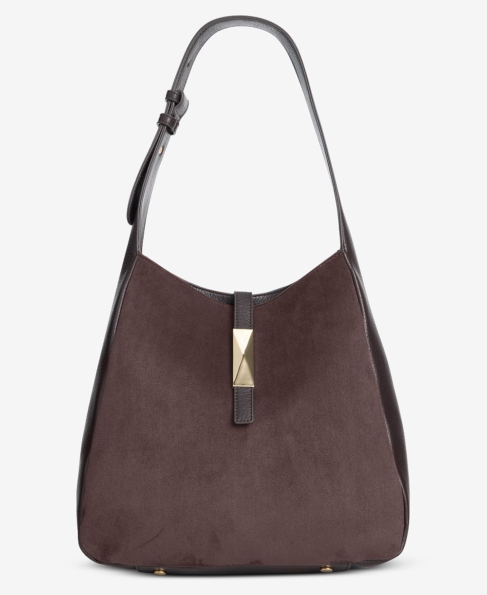 I.N.C. International Concepts Salee Suede Shoulder Bag, Exclusively at Macy's