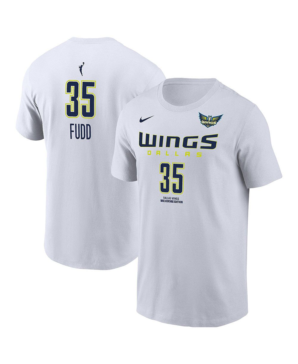 Мужская футболка Nike Azzi Fudd White Dallas Wings Name & Number Heroine Edition