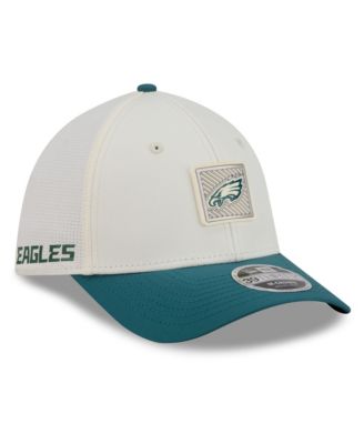New Era Men's Cream/Midnight Green Philadelphia Eagles 2026 NFL Training Camp 39THIRTY Flex Hat