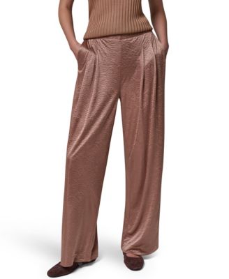 Женские брюки Donna Karan New York с высокой талией и широкими штанинами, плиссированные
