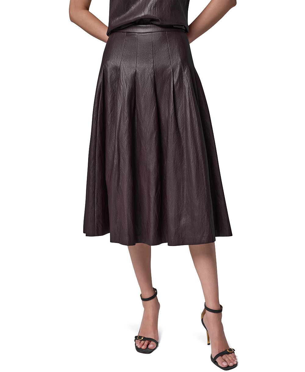 Donna Karan New York Women's Pleated A-Line High-Waisted Skirt