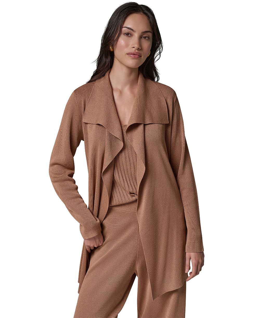 Donna Karan New York Women's Wrap Long-Sleeve Tie-Front Cardigan