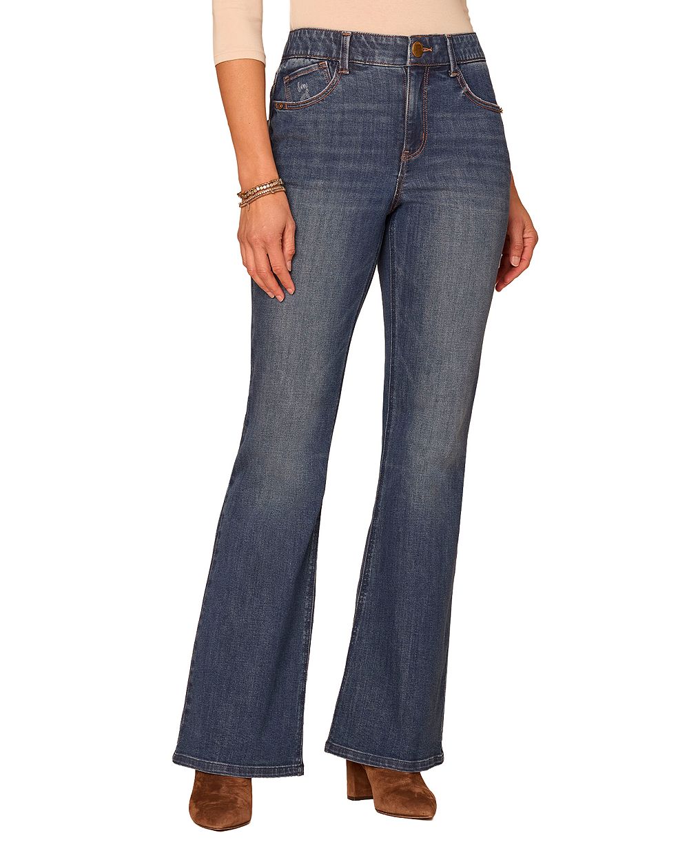 Democracy Petite Ab"Solution High-Waisted Flare Jeans