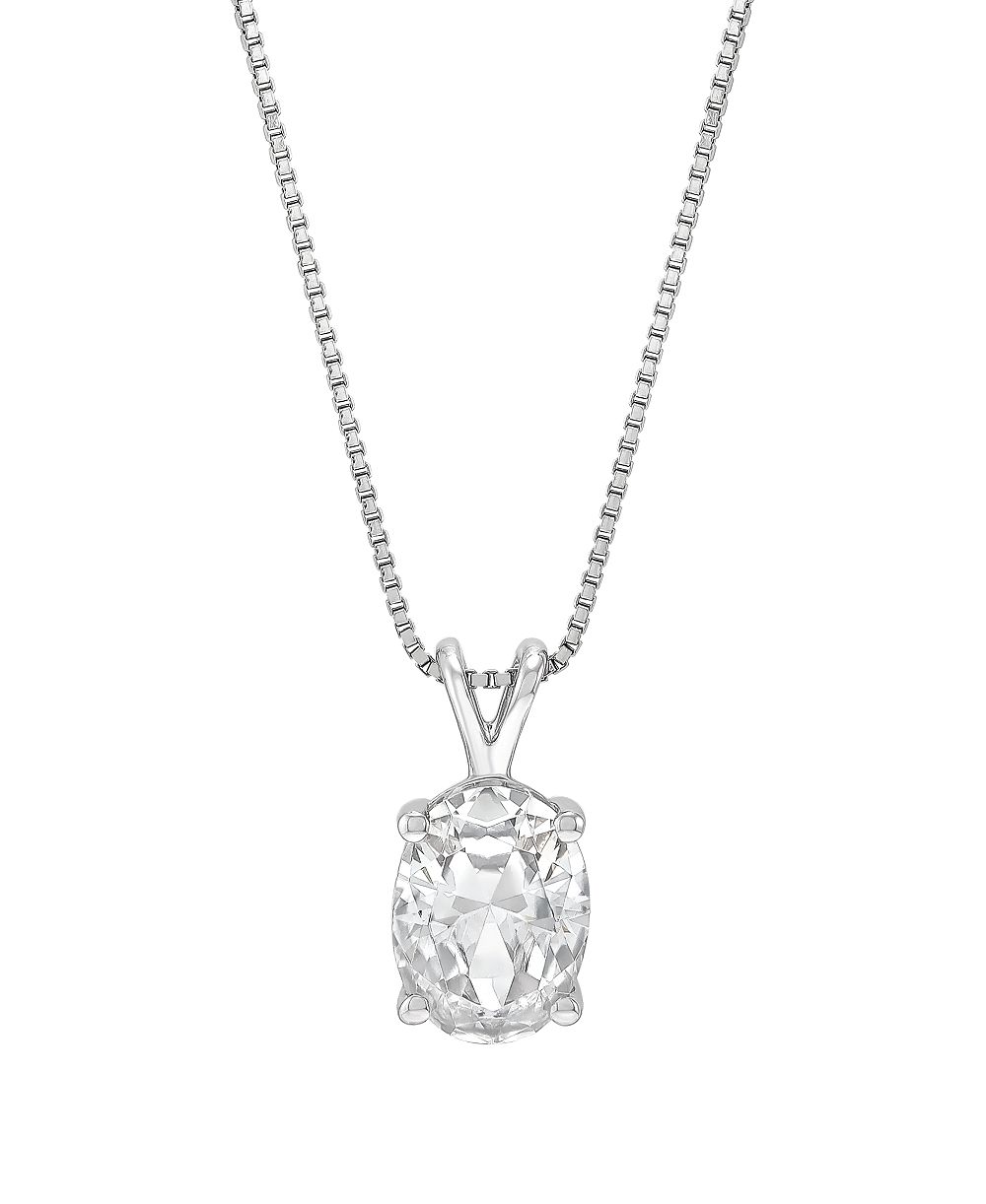 IGI Certified Lab-Grown Diamond Solitaire Pendant Necklace (1 ct. t.w.) in 14k White or Yellow Gold