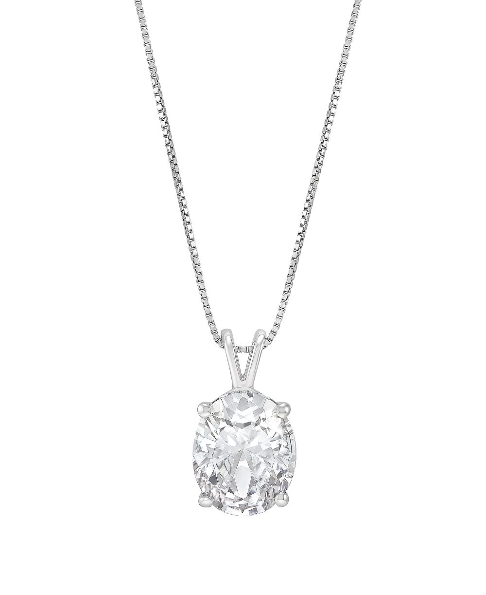 IGI Certified Lab-Grown Diamond Solitaire Pendant Necklace (2 ct. t.w.) in 14k White or Yellow Gold