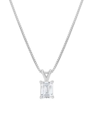 IGI Certified Lab-Grown Diamond Solitaire Pendant Necklace (1/2 ct. t.w.) in 14k White or Yellow Gold