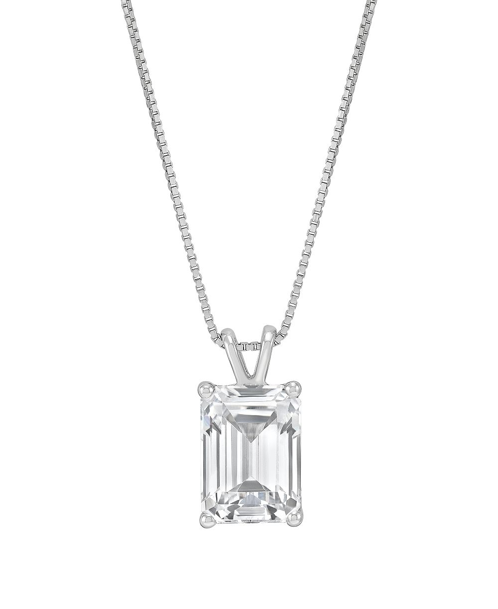 Подвеска с бриллиантом IGI Certified Lab-Grown Solitaire (2 ct. t.w.) в 14k White Gold