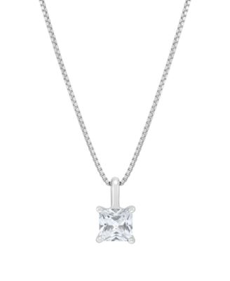 IGI Certified Lab-Grown Diamond Solitaire Pendant Necklace (1/2 ct. t.w.) in 14k White or Yellow Gold