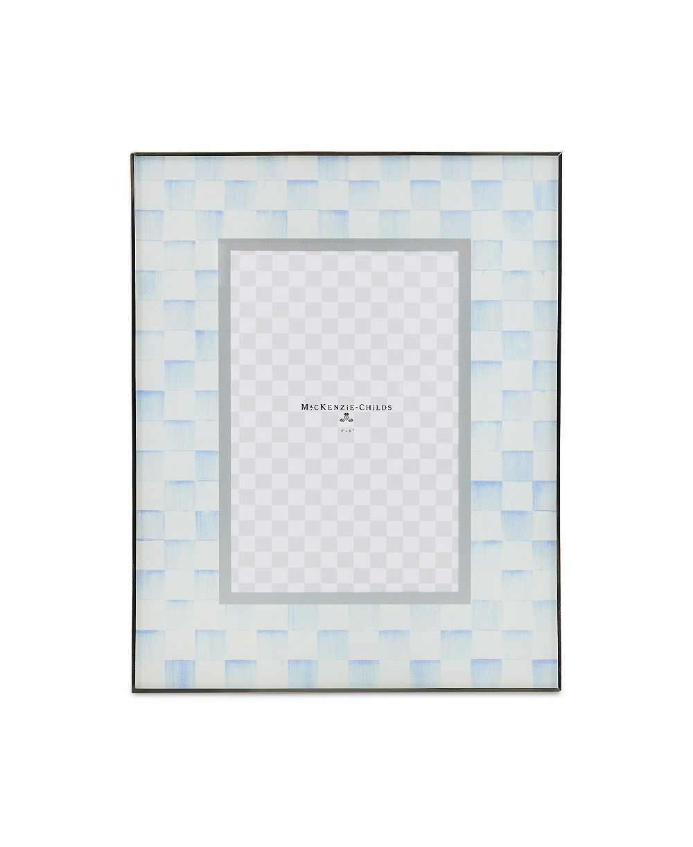 MacKenzie-Childs стеклянная рамка Sky Check 4" x 6"