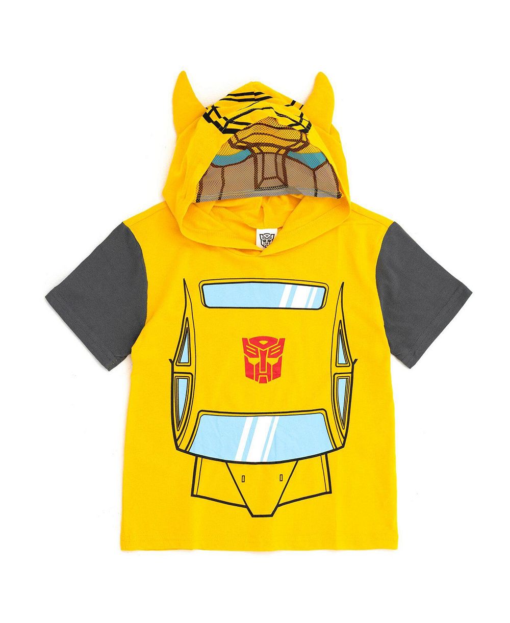 Transformers Детская футболка-худи с капюшоном для мальчиков (5-12 лет)