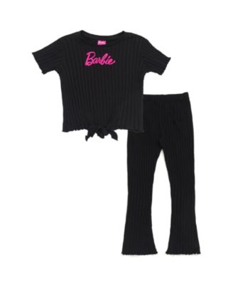 Barbie Little Girls 5-12 Two-Piece Tee and Flare Leggings Set