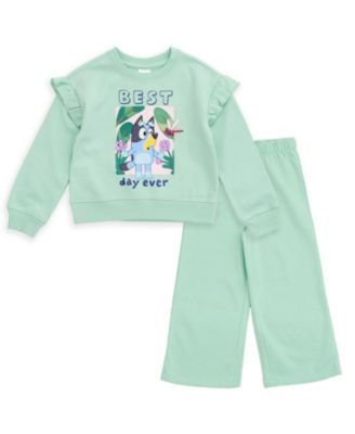 Bluey Girl's (5-12) 2-Piece Fleece Sweatshirt and Pants Set