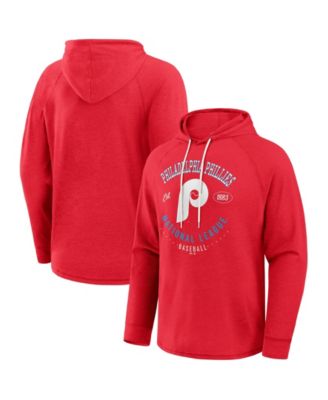 Darius Rucker Collection By Fanatics Мужская футболка Raglan Hooded Long Sleeve Red Philadelphia Phillies