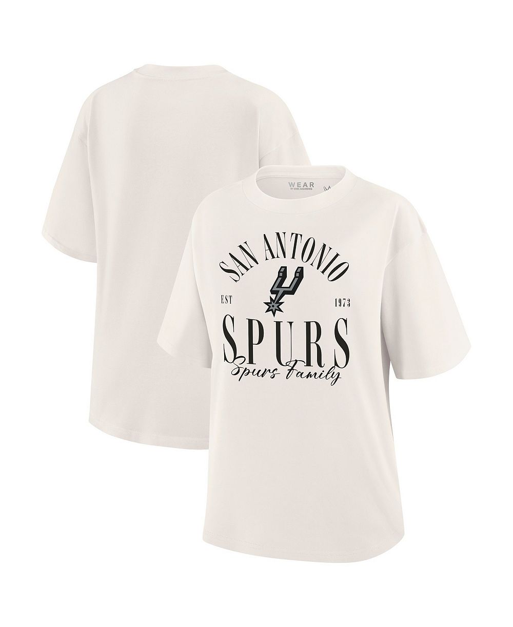 WEAR by Erin Andrews Женская винтажная футболка San Antonio Spurs Peached White