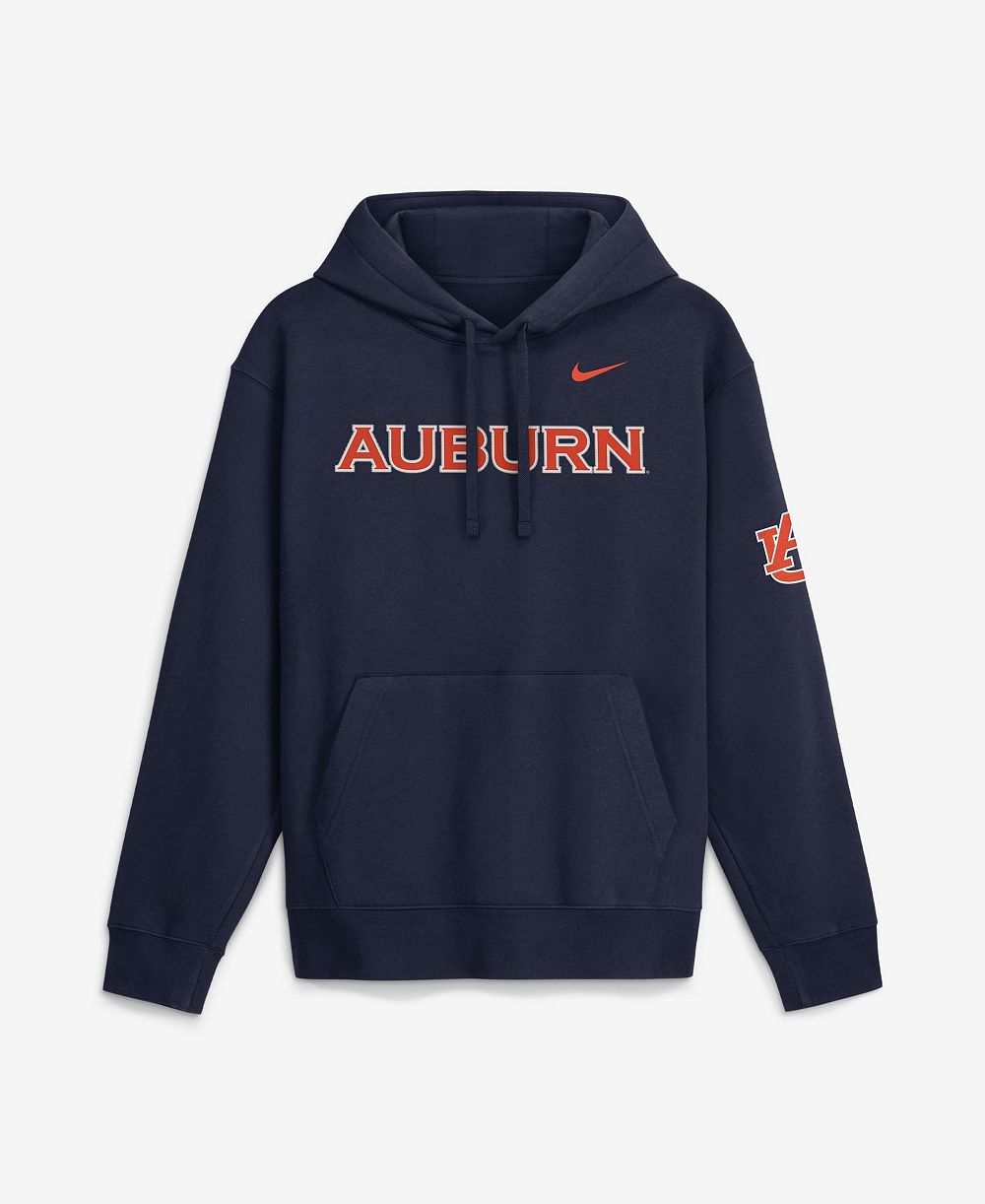 Мужская худи Nike Auburn Tigers 2026 Sideline Club Fleece