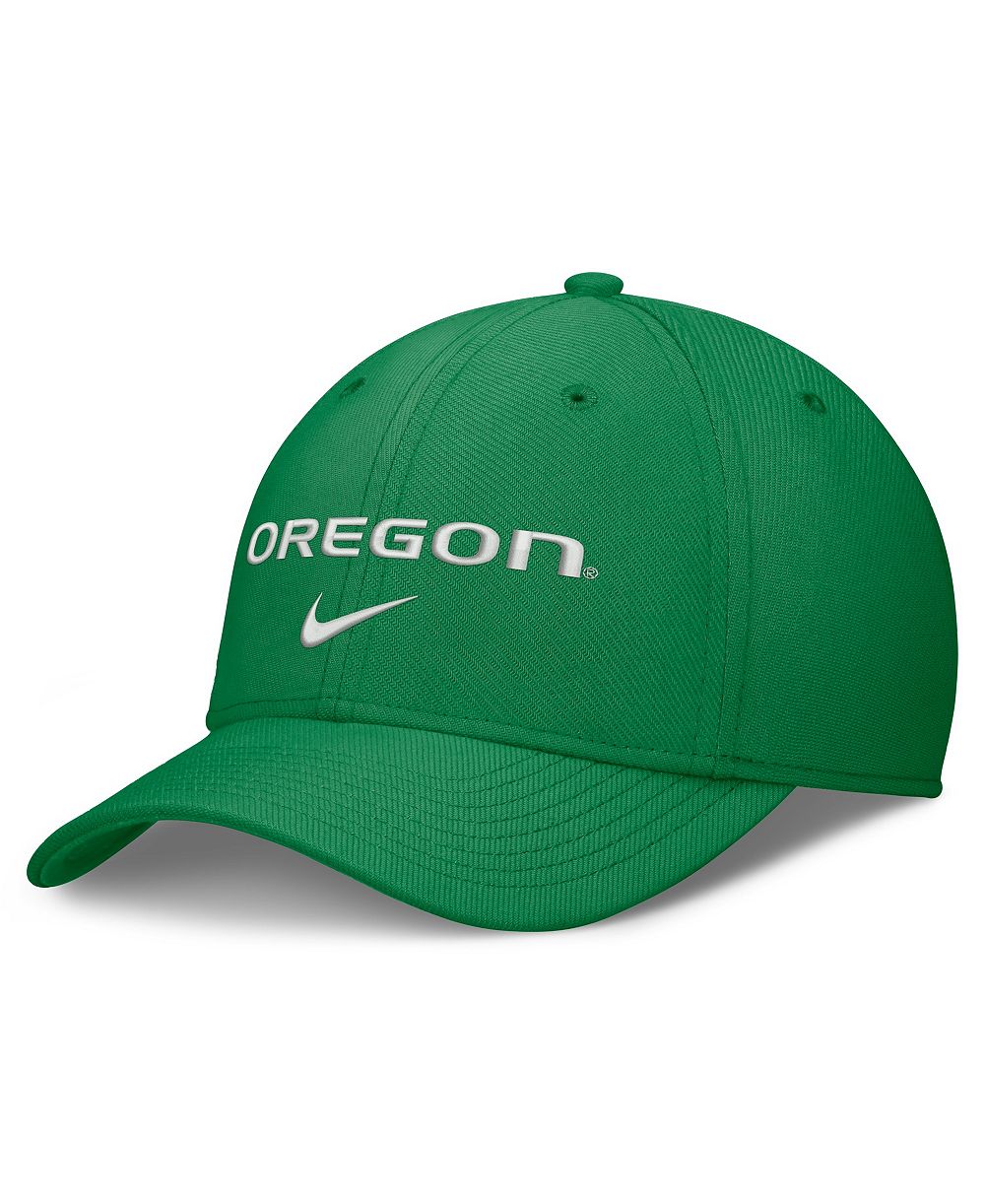 Мужская кепка Nike Green Oregon Ducks Rise On-Field Swoosh Flex Dri-FIT Flex