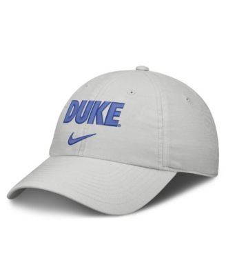 Nike Мужская и Женская регулируемая кепка Gray Duke Blue Devils 2026 On-Field Gameday Club