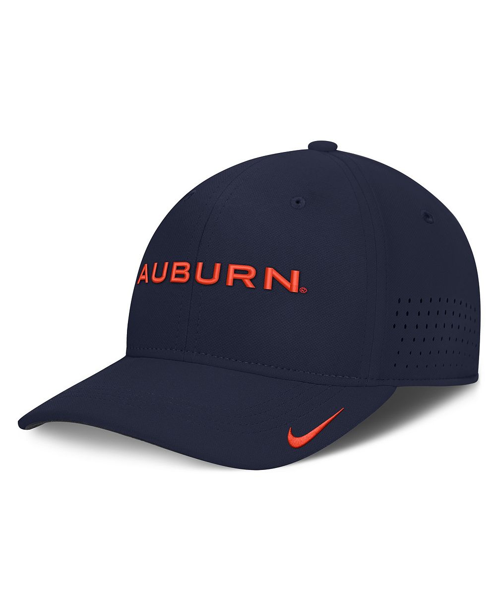 Мужская кепка Nike Navy Auburn Tigers Gameday Aerobill Swooshflex Dri-FIT