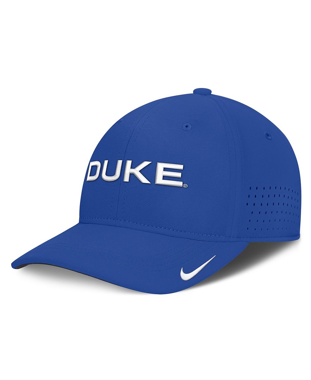 Nike Men's Royal Duke Blue Devils Gameday Aerobill Swooshflex Dri-FIT Hat