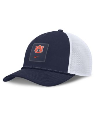 Мужская и женская кепка Nike Navy Auburn Tigers 2026 On-Field Gameday Rope Trucker Adjustable