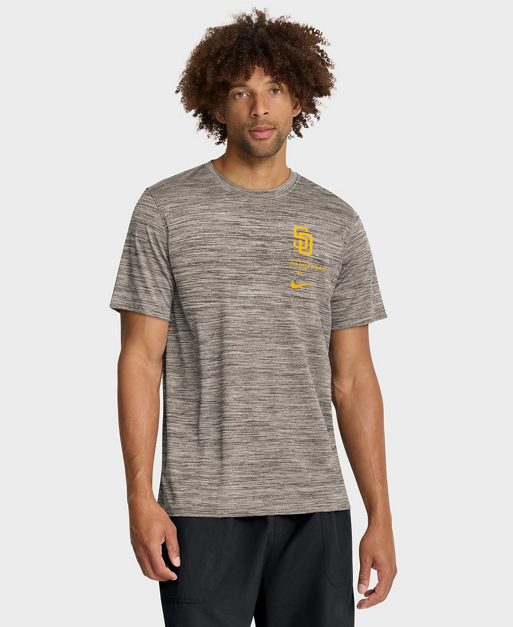Мужская футболка Nike Brown San Diego Padres Velocity Dri-FIT