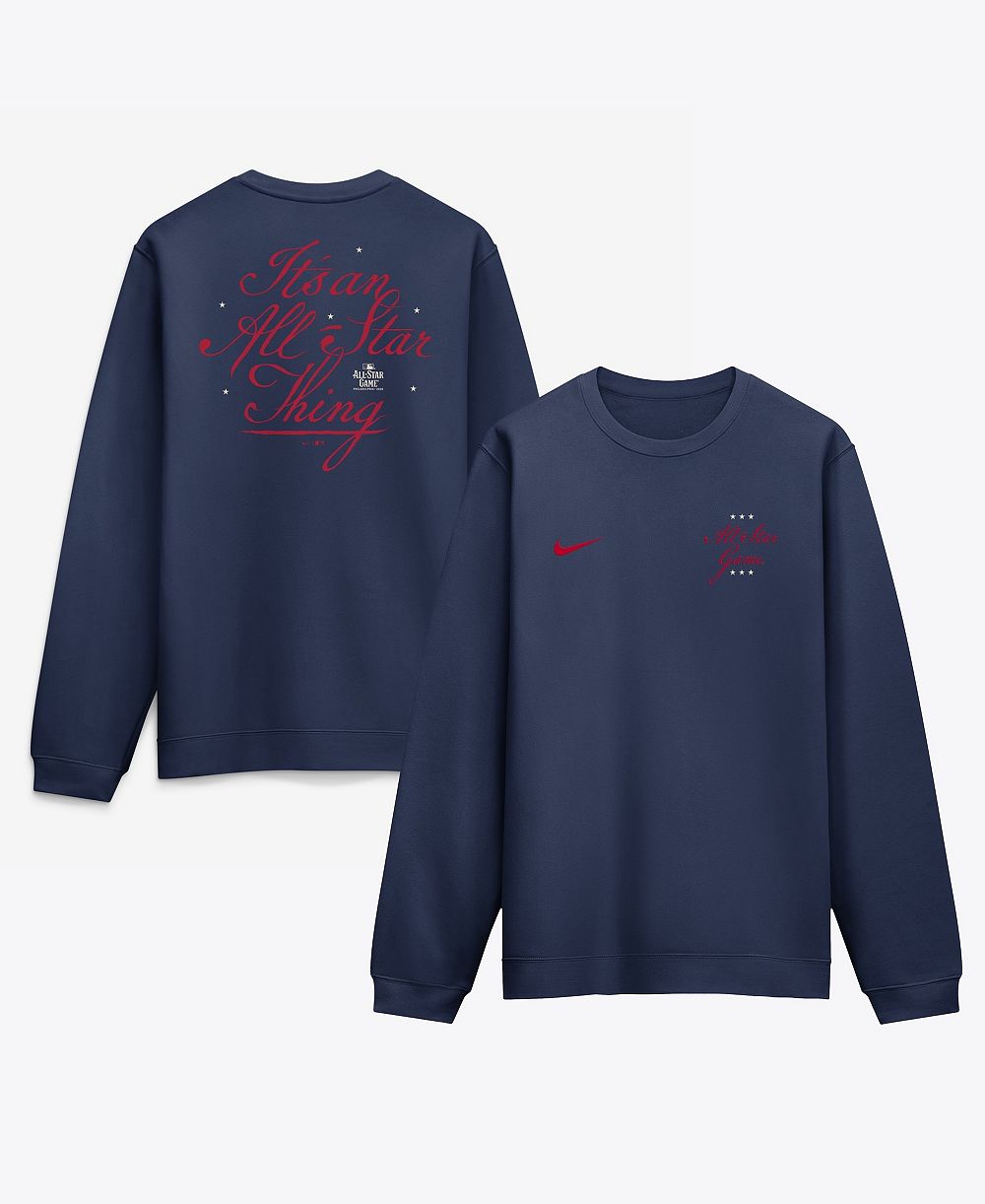 Nike Мужская свитшот Nike Navy 2026 MLB All-Star Game Slogan