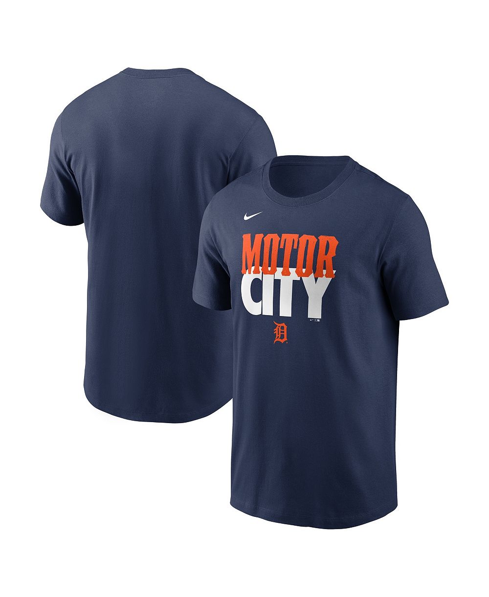 Мужская футболка Nike Navy Detroit Tigers City Connect Handwriting Club